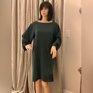 Dark Green Lafayette 148 Dress Sz M